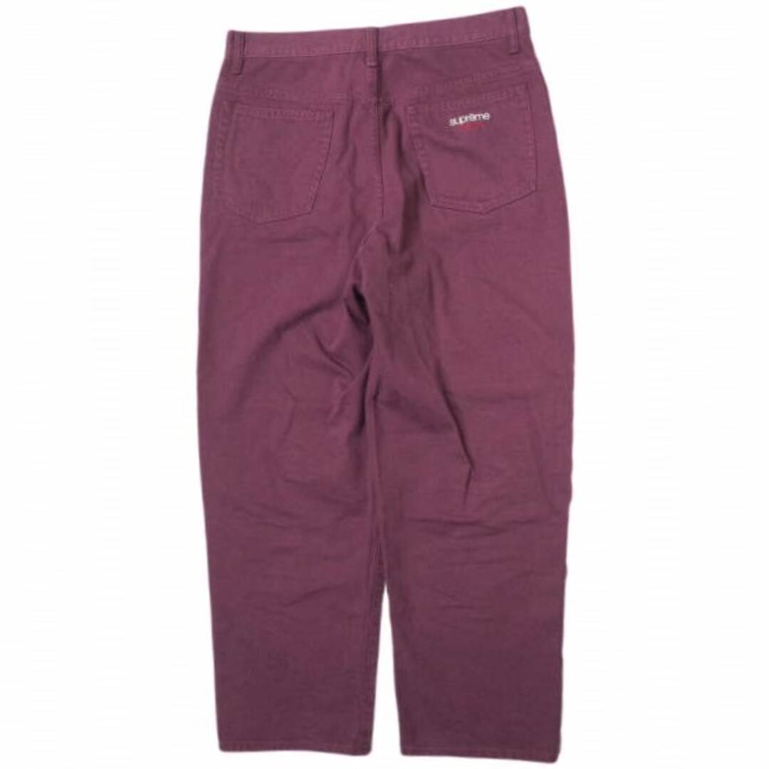 日本仕様正規品 SUPREME シュプリーム 23AW Baggy Jean バギージーン 32 Plum WEEK1 パープル ワイド デニムパンツ ジーンズ ジップフライ ボトムス【新古品】【SUPREME】