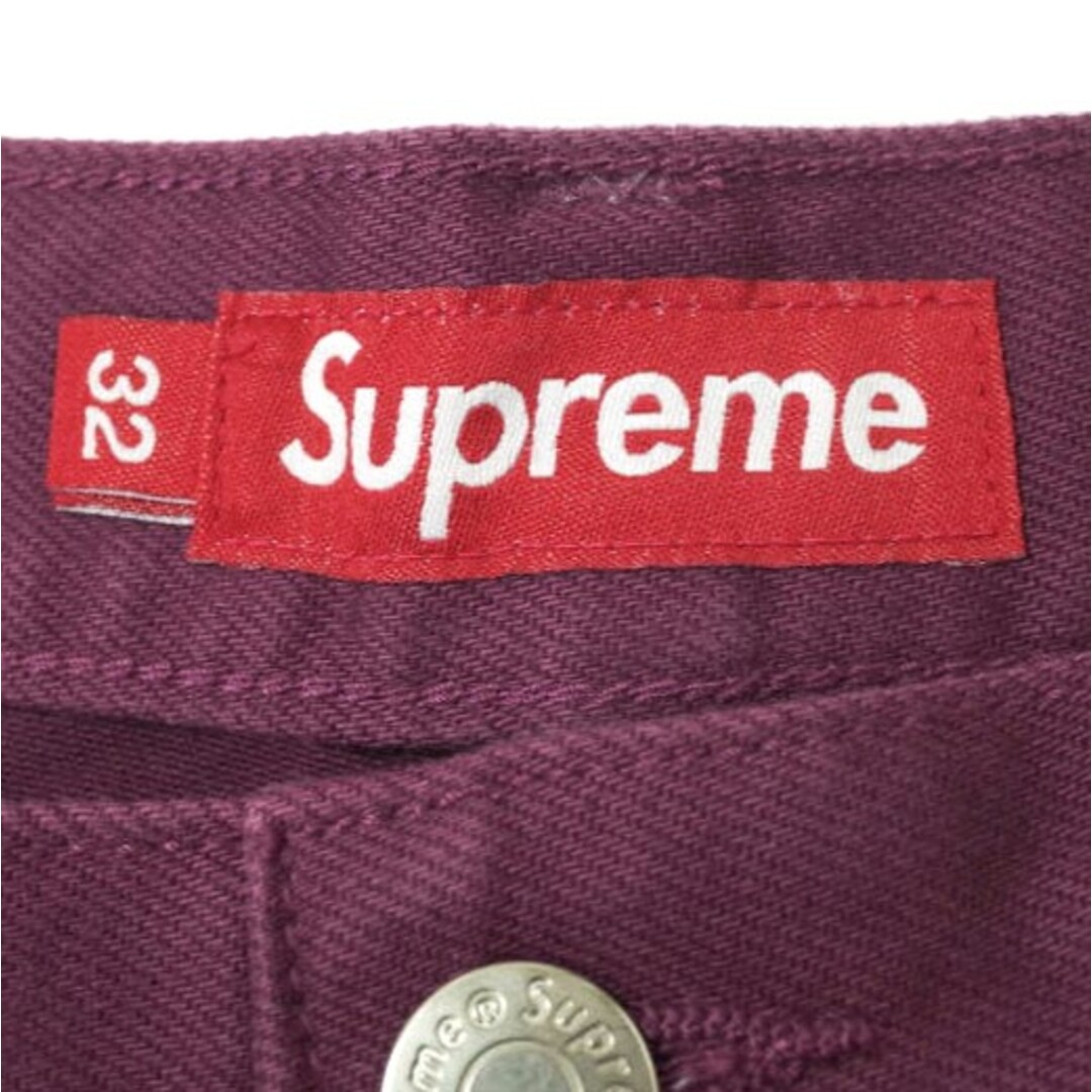 日本仕様正規品 SUPREME シュプリーム 23AW Baggy Jean バギージーン 32 Plum WEEK1 パープル ワイド デニムパンツ ジーンズ ジップフライ ボトムス【新古品】【SUPREME】