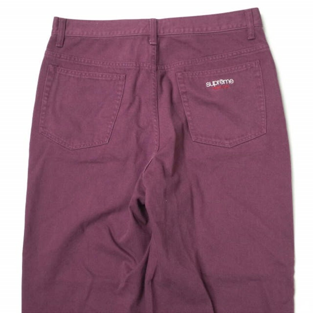 日本仕様正規品 SUPREME シュプリーム 23AW Baggy Jean バギージーン 32 Plum WEEK1 パープル ワイド デニムパンツ ジーンズ ジップフライ ボトムス【新古品】【SUPREME】