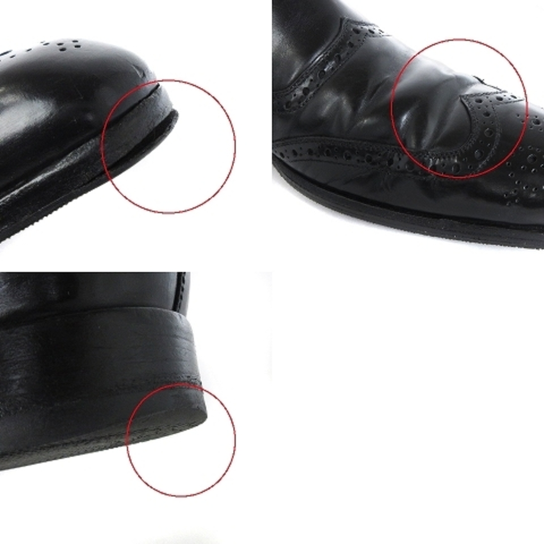 DOLCE&GABBANA(ドルチェアンドガッバーナ)のドルチェ&ガッバーナ サイドゴアブーツ シューズ ウイングチップ レザー 黒 8 メンズの靴/シューズ(ドレス/ビジネス)の商品写真