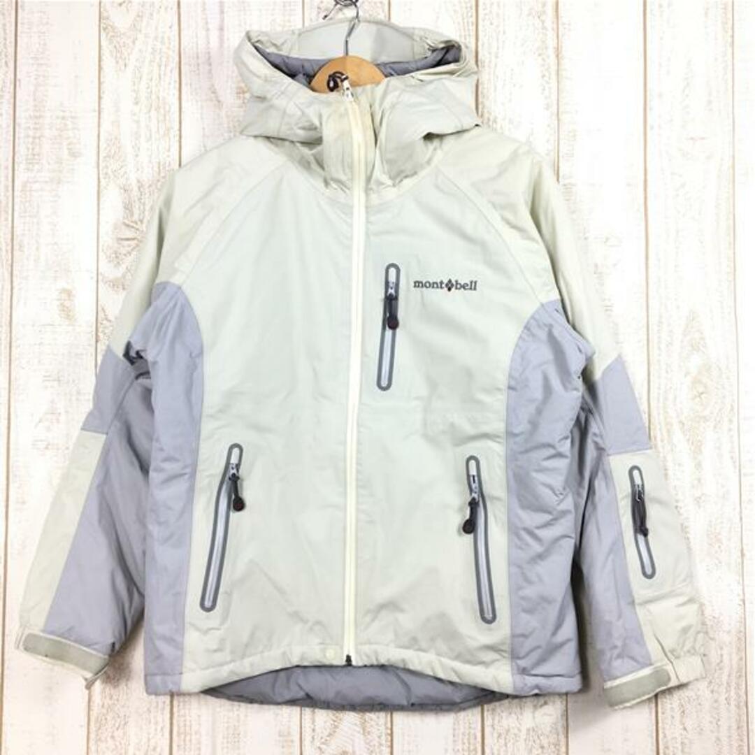 WOMENs M モンベル パウダーライトパーカ インサレーション ハードシェル ジャケット フーディ パーカー MONTBELL 1102108 アイボリー系 | フリマアプリ ラクマ