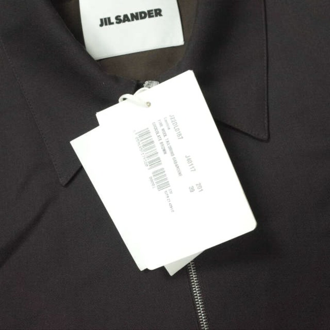 Jil Sander(ジルサンダー)のJIL SANDER ジルサンダー 23AW イタリア製 リラックスフィット プラストロンシャツ J22DL0167 J40117 39(151/2) CHOCOLATE BROWN ジップシャツジャケット トップス【中古】【JIL SANDER】 メンズのトップス(シャツ)の商品写真