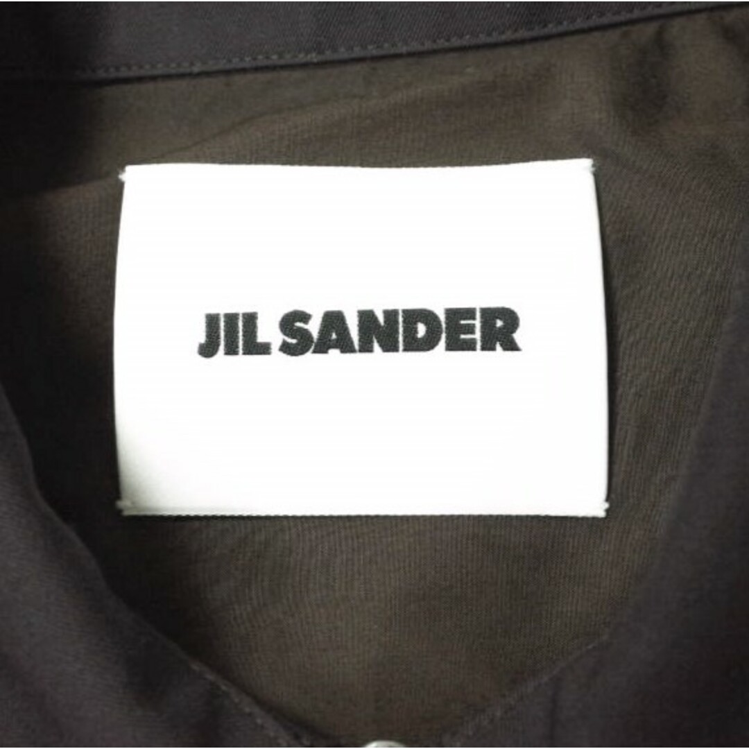 Jil Sander(ジルサンダー)のJIL SANDER ジルサンダー 23AW イタリア製 リラックスフィット プラストロンシャツ J22DL0167 J40117 39(151/2) CHOCOLATE BROWN ジップシャツジャケット トップス【中古】【JIL SANDER】 メンズのトップス(シャツ)の商品写真