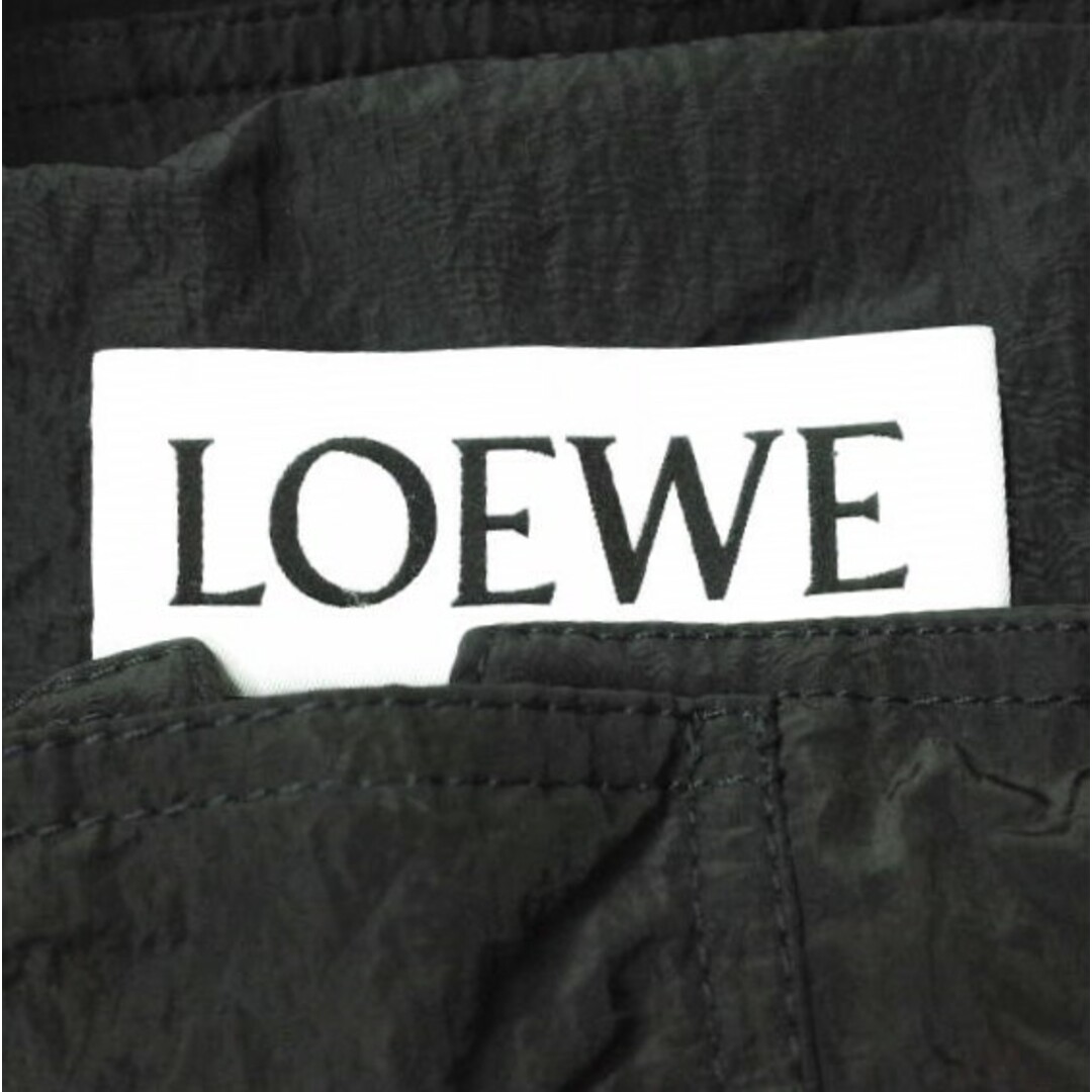 LOEWE ロエベ 22AW イタリア製 HOODED TEXTURED NYLON PARKA フーデッドテクスチャーナイロンジャケット H526Y50X008 48 BLACK アウター【新古品】【LOEWE】