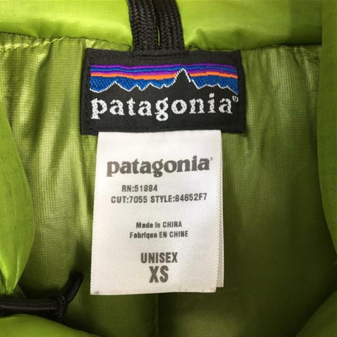 patagonia(パタゴニア)のMENs XS  パタゴニア 2007 ダウン パーカ Down Parka 800FP ダウン ジャケット フーディ パーカー 生産終了モデル 希少サイズ 入手困難 PATAGONIA 84652 グリーン系 メンズのメンズ その他(その他)の商品写真