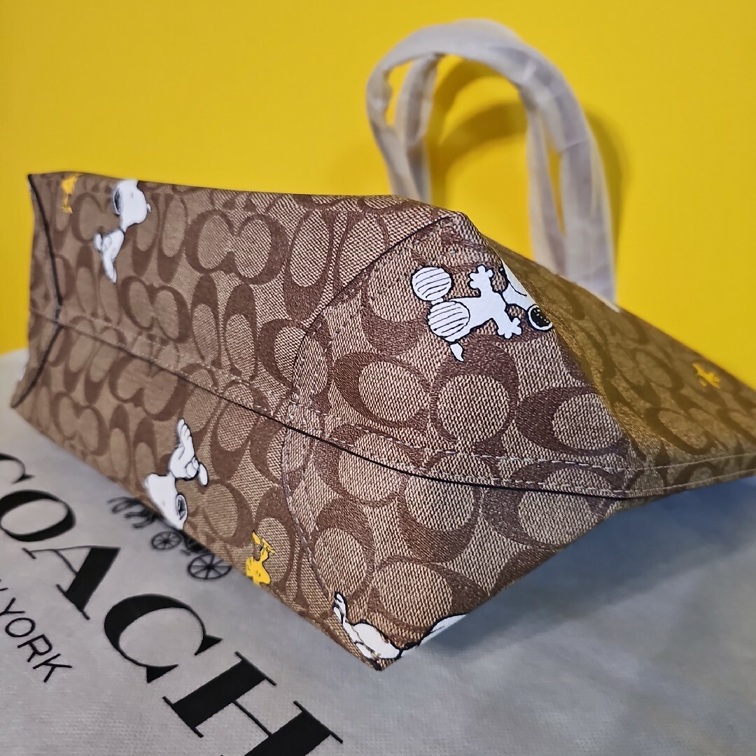 COACH スヌーピー トートバッグ コーチ 新作 ウッドストック 大人気 新品