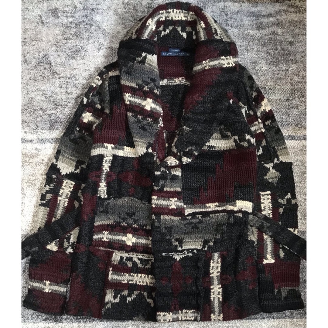 別格のパッチワーク×ネイティブ柄 ラルフローレン ニット 別格のパッチワーク×ネイティブ柄 ラルフローレン ニット