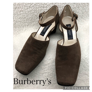 バーバリー(BURBERRY)のBurberry'sバーバリーズ　スエード　ヒールパンプス　23cm(ハイヒール/パンプス)