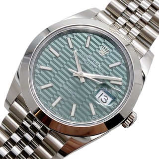 ロレックス(ROLEX)の　ロレックス ROLEX デイトジャスト41　フルーテッドモチーフ　ミントグリーン 126300 ミントグリーン ステンレススチール メンズ 腕時計(その他)