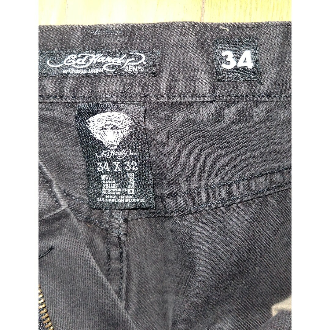 Ed Hardy(エドハーディー)のエドハーディー　ブラックデニムパンツ メンズのパンツ(デニム/ジーンズ)の商品写真