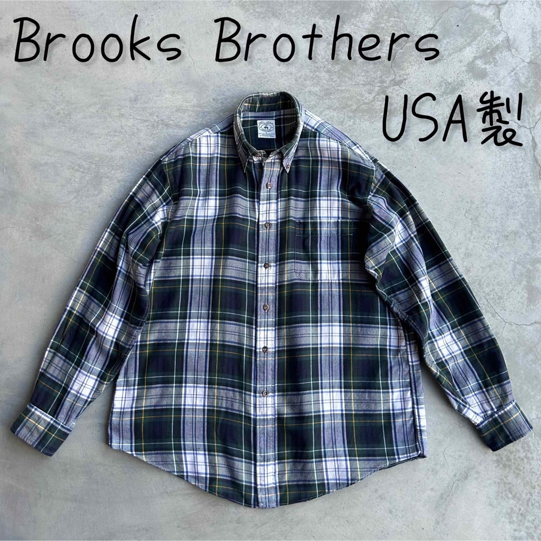 Brooks Brothers(ブルックスブラザース)の希少 USA製 Brooks Brothers 長袖 シャツ チェック L メンズのトップス(シャツ)の商品写真