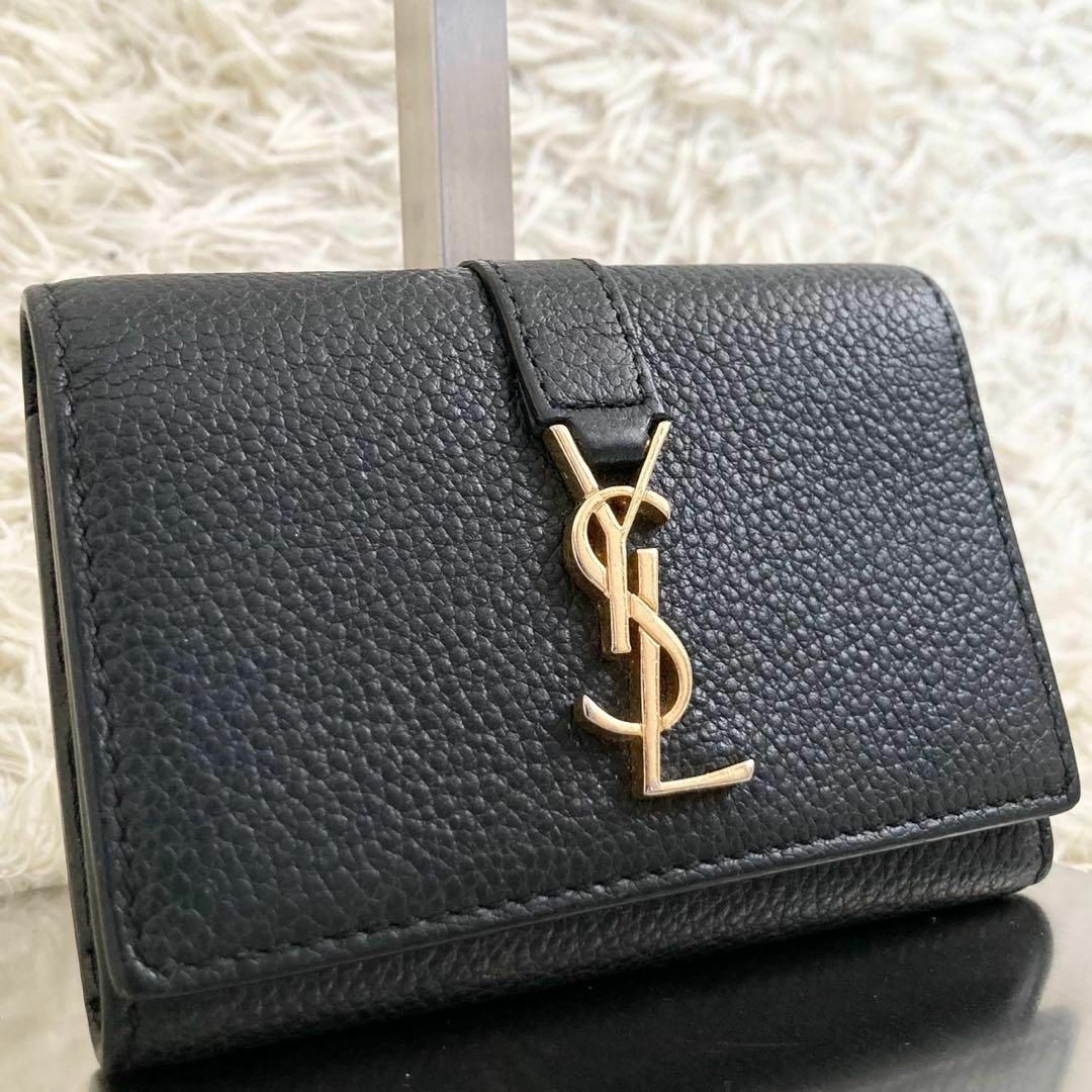 Saint Laurent - 美品 サンローラン キーケース 6連 ブラック YSL ...