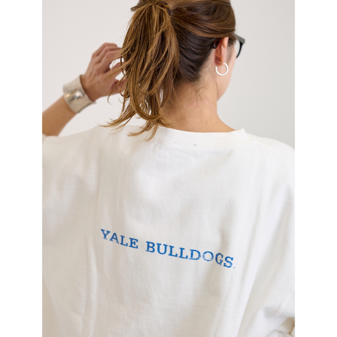 FRAMeWORK(フレームワーク)のFRAMeWORK YALE/BIG-TEEスウェット ホワイト レディースのトップス(トレーナー/スウェット)の商品写真