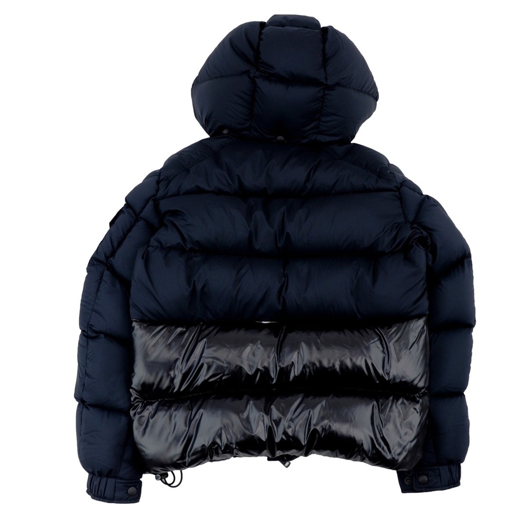 MONCLER(モンクレール)の美品 モンクレール 20年 マウレス ダウンジャケット メンズ ダークネイビー 黒 2 ロゴプリント ナイロン MAURES MONCLER メンズのジャケット/アウター(ダウンジャケット)の商品写真