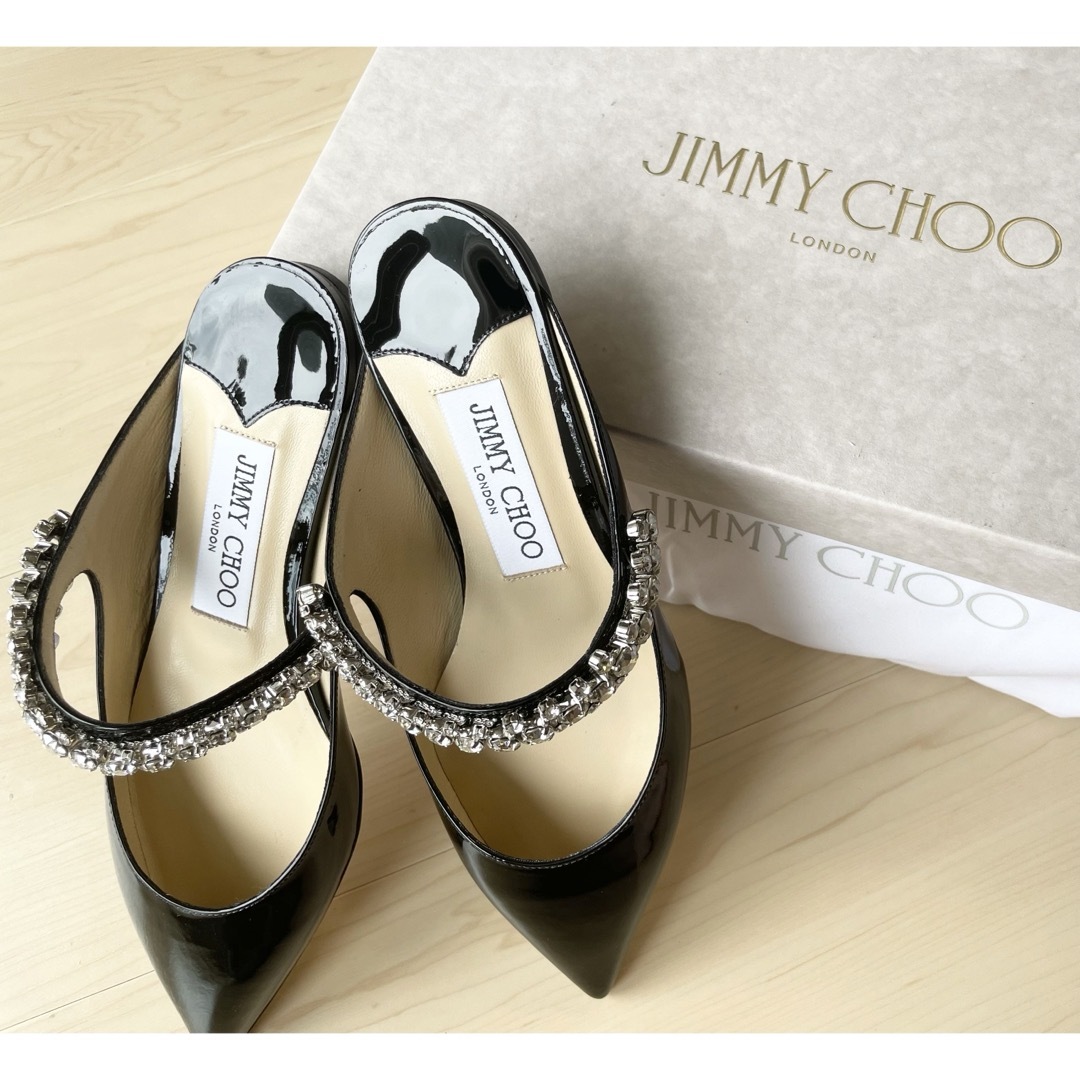 JIMMY CHOO(ジミーチュウ)の【新品未使用】JIMMYCHOO/ジミーチュウ/Bing Flat/ミュール レディースの靴/シューズ(ミュール)の商品写真