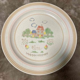 陣屋窯　陶器 食器　大皿 アンティーク プレート 直径27cm(食器)