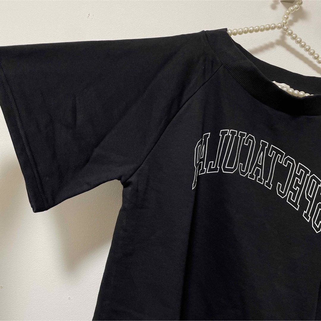 GU(ジーユー)のGUスウェット生地Tシャツ レディースのトップス(Tシャツ(半袖/袖なし))の商品写真