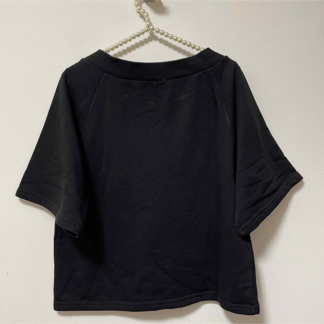 GU(ジーユー)のGUスウェット生地Tシャツ レディースのトップス(Tシャツ(半袖/袖なし))の商品写真