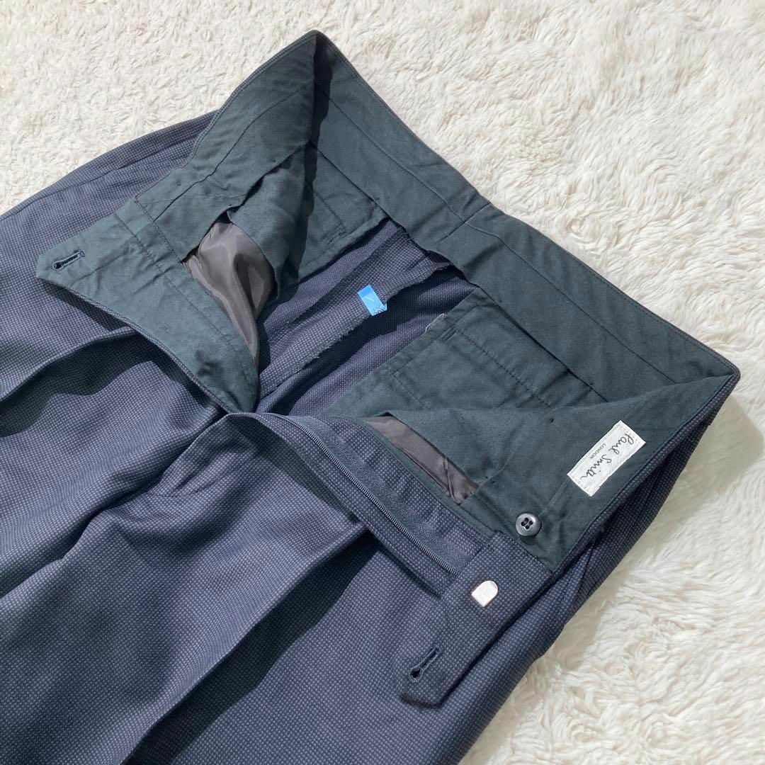 【極美品】Paul Smith ポールスミス 高級スーツ ネイビー ウール LL
