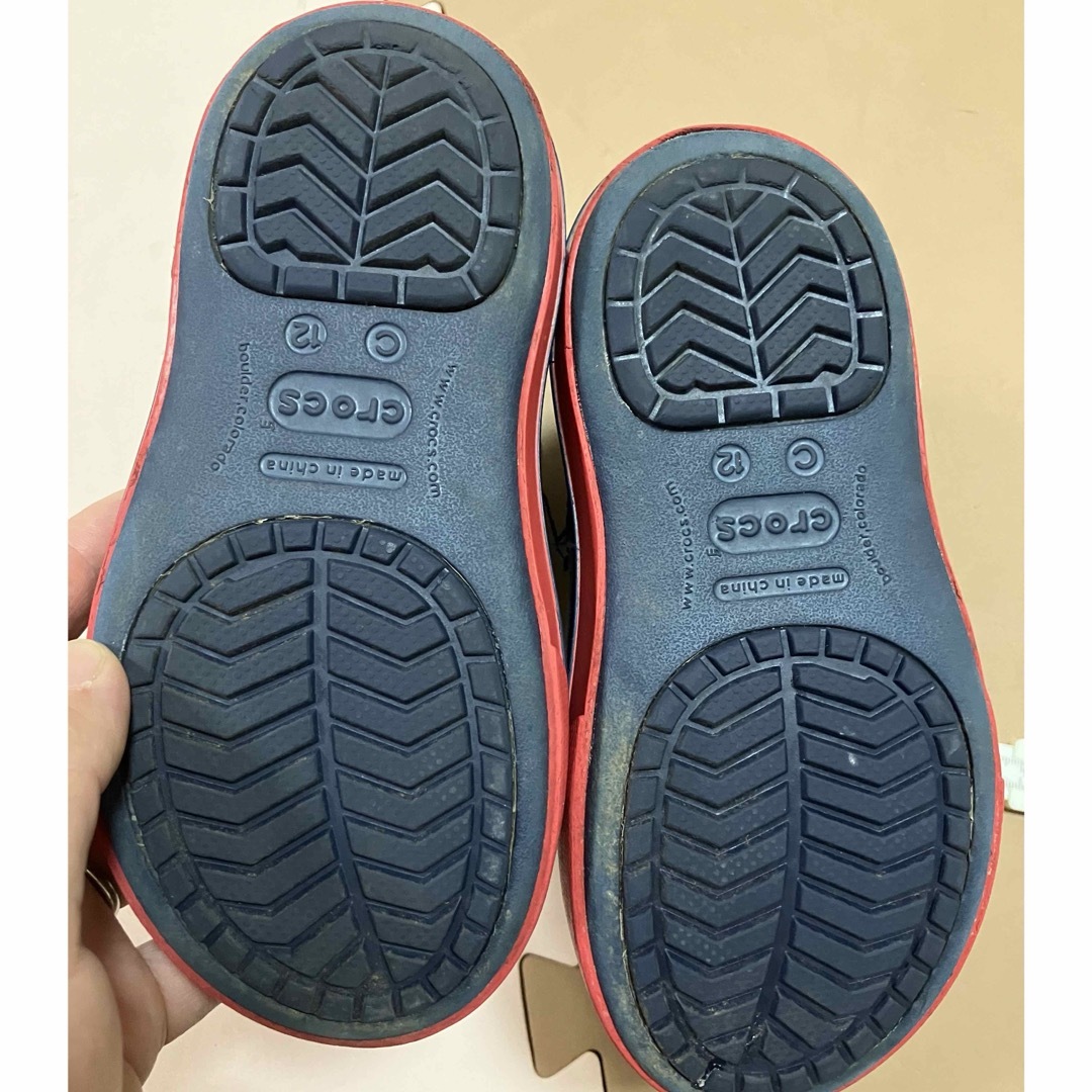 防寒ブーツ　#CROCS    18.5cm キッズ/ベビー/マタニティのキッズ靴/シューズ(15cm~)(長靴/レインシューズ)の商品写真
