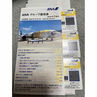 エーエヌエー(ゼンニッポンクウユ)(ANA(全日本空輸))の最新　ANA株主優待券3枚　& ANAグループ優待券1冊※おまけ付き(航空券)