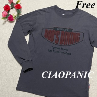 チャオパニック(Ciaopanic)の大特価　CIAOPANIC チャオパニック♡プリントロングTシャツ　F 即発送(Tシャツ(長袖/七分))