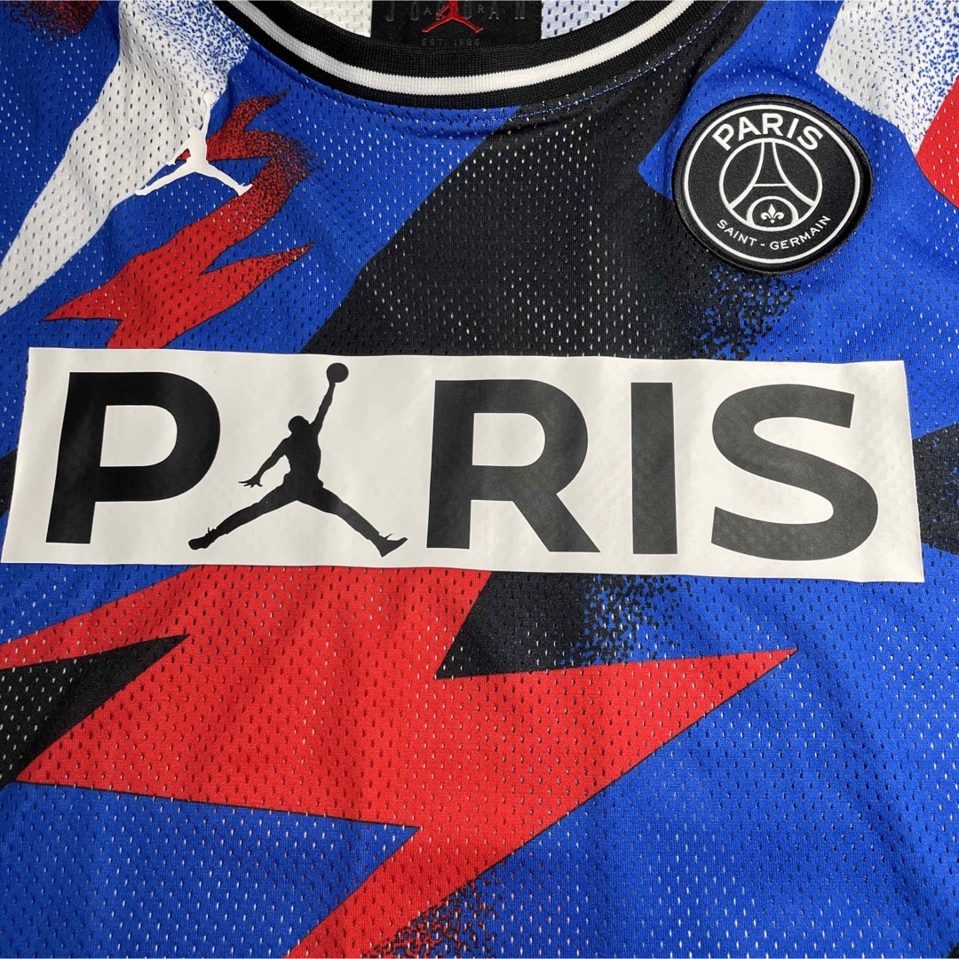 Paris Saint-Germain(パリサンジェルマン)の【希少品】ジョーダンブランド エアジョーダン PSG メッシュ SS トップ メンズのトップス(Tシャツ/カットソー(半袖/袖なし))の商品写真