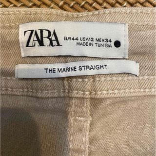 ザラ(ZARA)の【ZARA】ベージュデニムジーンズ/新品未使用(デニム/ジーンズ)