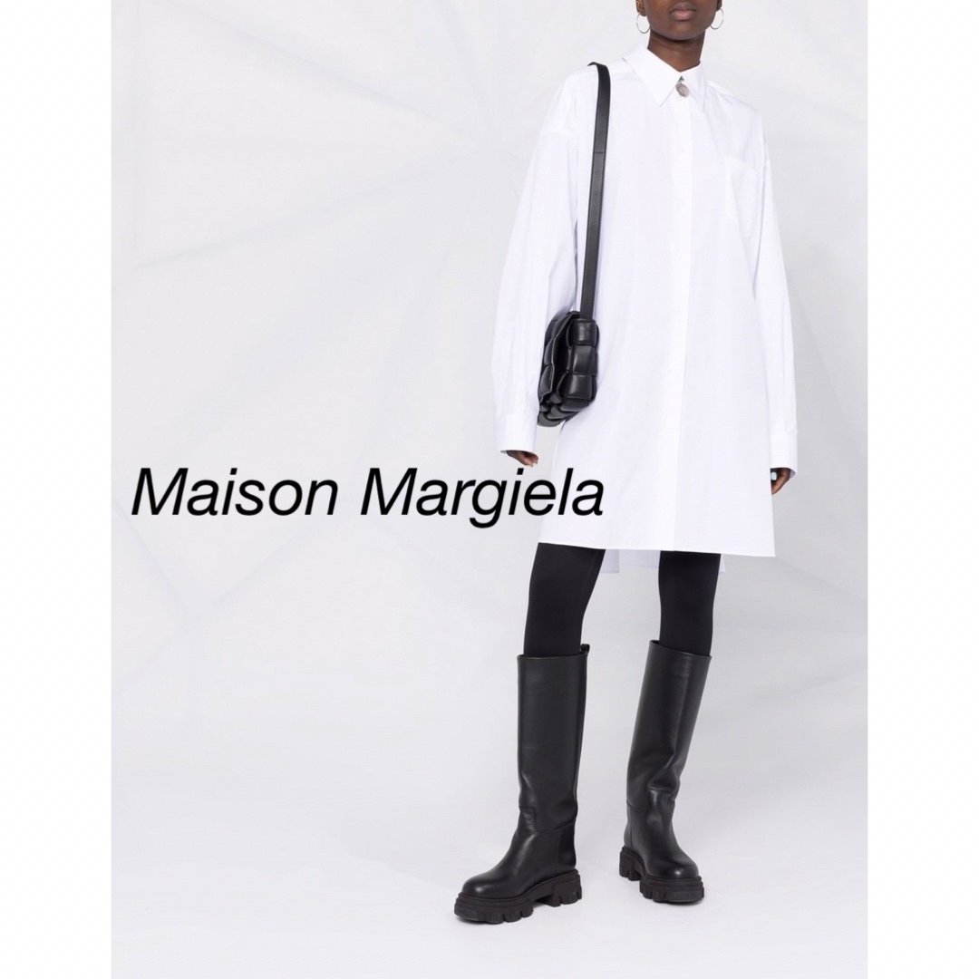 Maison Martin Margiela(マルタンマルジェラ)のマルジェラ　オーバーサイズ　シャツ レディースのトップス(シャツ/ブラウス(長袖/七分))の商品写真