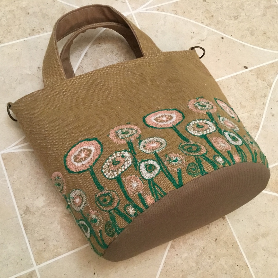 ミナペルホネン path mustard 楕円底トートバッグハンドメイド ミナペルホネン path mustard 楕円底トートバッグハンドメイド