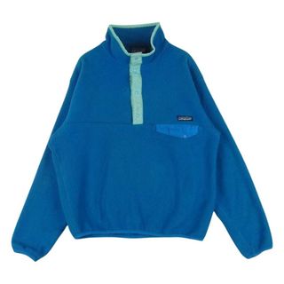 パタゴニア(patagonia)のpatagonia パタゴニア ヴィンテージ 80s 90s Rマークタグ シンチラ プルオーバー フリース ジャケット ブルー系 S【中古】(その他)