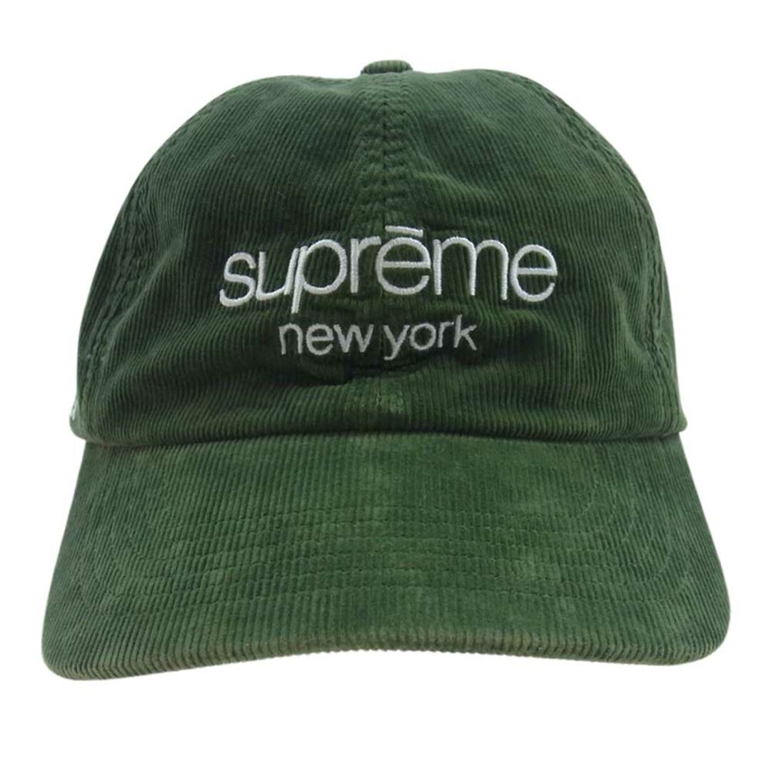 Supreme(シュプリーム)のSupreme シュプリーム キャップ 21AW  GORE-TEX Corduroy Classic Logo 6-Panel ゴアテックス クラシックロゴ コーデュロイ キャップ モスグリーン系【中古】 メンズの帽子(その他)の商品写真