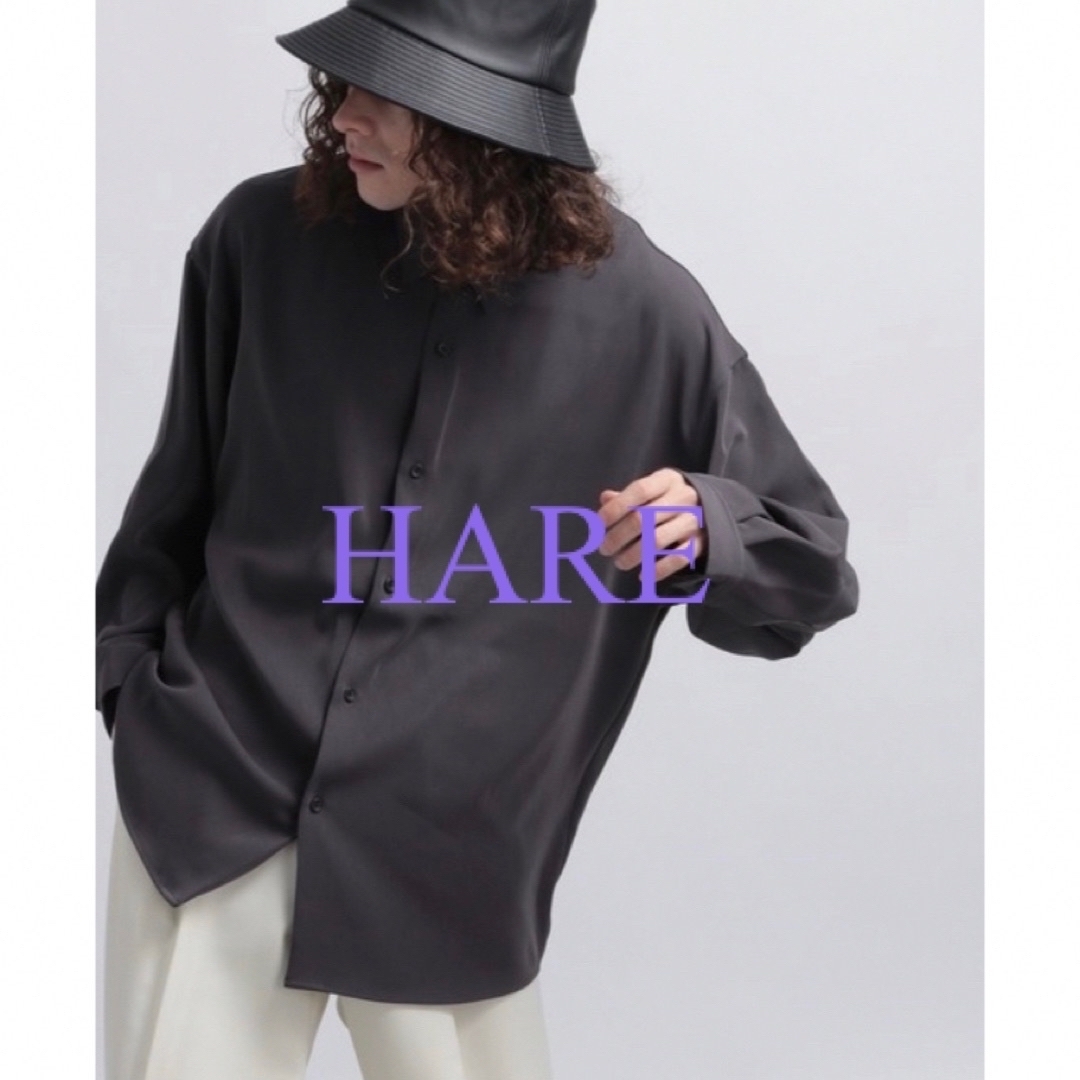 HARE - 【大特価‼️美品✨】HARE トロミシャツ グレー Mサイズの通販 ...