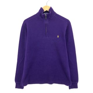 ラルフローレン(Ralph Lauren)の古着 ラルフローレン Ralph Lauren POLO by Ralph Lauren ハーフジップスウェットシャツ トレーナー レディースS /eaa387696(トレーナー/スウェット)