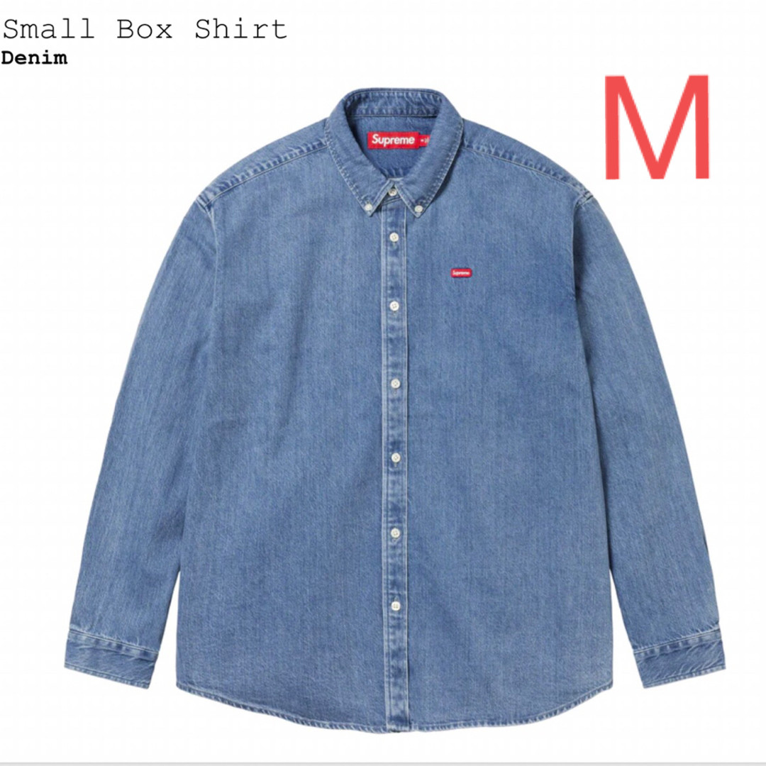 【新品タグ付】supreme Small Box Shirt denim M