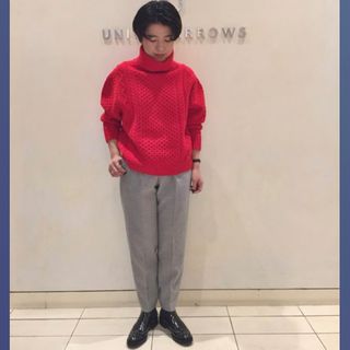 ユナイテッドアローズ(UNITED ARROWS)のユナイテッドアローズ　ケーブルニット　アイボリー(ニット/セーター)