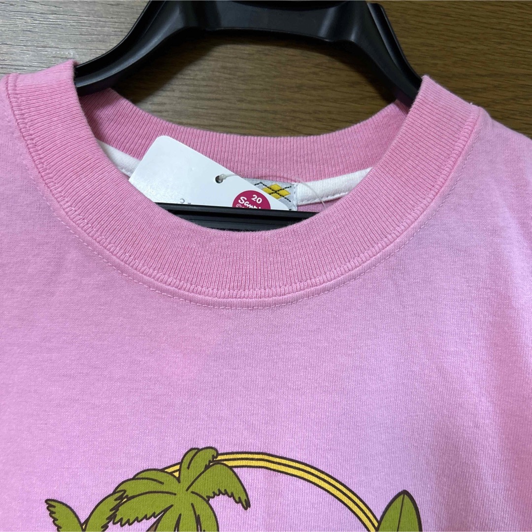 サンリオ(サンリオ)のパティ&ジミー　ピンク　サーフィン　Tシャツ レディースのトップス(Tシャツ(半袖/袖なし))の商品写真