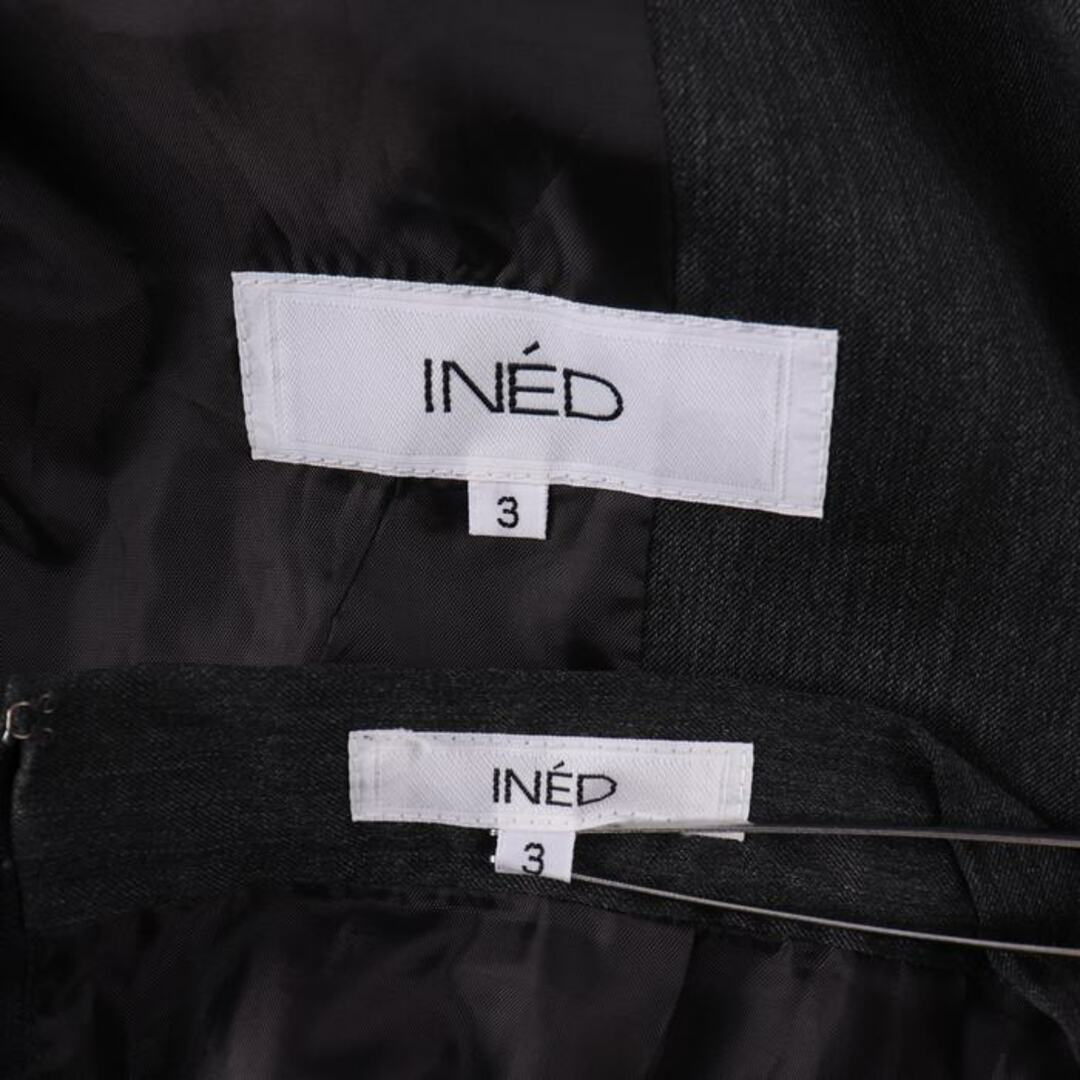 INED - イネド スーツ ウール混 ストレッチ セットアップ 上下セット