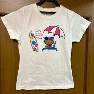 ロキシー(Roxy)のハローキティ　ロキシー　コラボ　ホワイト　Tシャツ(Tシャツ(半袖/袖なし))