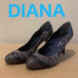 ダイアナ(DIANA)の！半額！♡DIANA♡ダイアナ ツイード先端キラキラハイヒールパンプス(ハイヒール/パンプス)