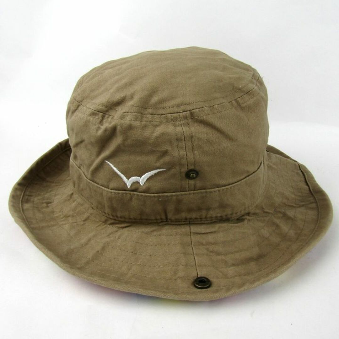 EDWIN(エドウィン)のエドウィン サファリハット 綿100％ ロゴ キャップ ブランド 帽子 レディース ブラウン EDWIN レディースの帽子(ハット)の商品写真