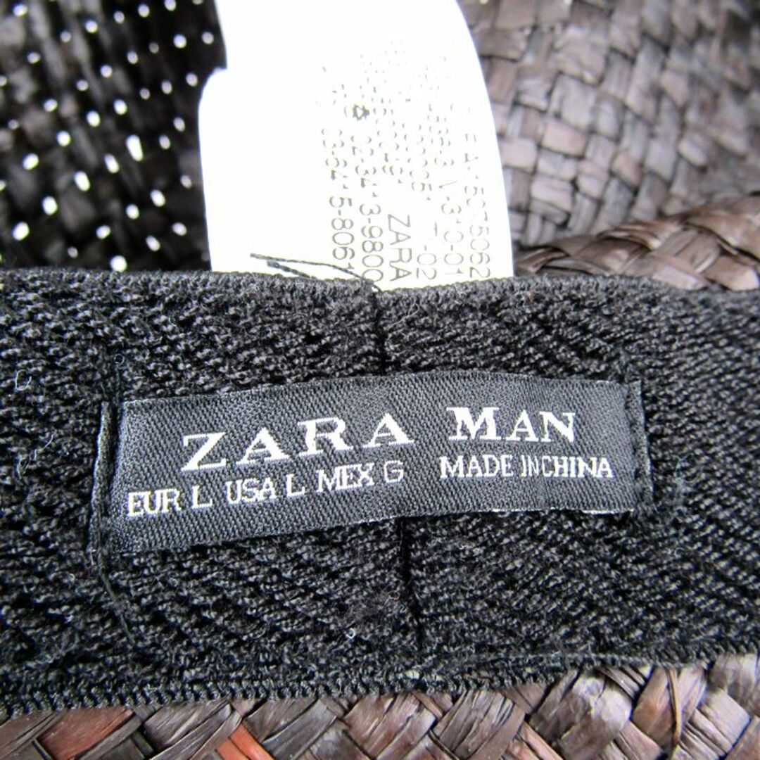 ZARA(ザラ)のザラ ハット 麦わら帽子 中折れハット キャップ ブランド 帽子 メンズ ブラウン ZARA メンズの帽子(ハット)の商品写真