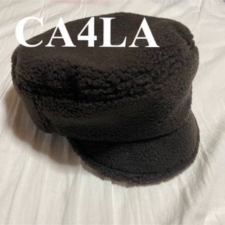 カシラ(CA4LA)の4/19まで出品 美品 CA4LA カシラ ボア キャスケット 秋冬用(キャスケット)