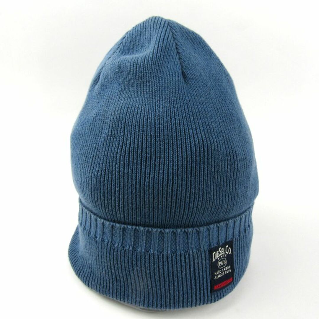DIESEL(ディーゼル)のディーゼル ニットキャップ ニット帽 シンプル ブランド 帽子 メンズ ブルー DIESEL メンズの帽子(ニット帽/ビーニー)の商品写真