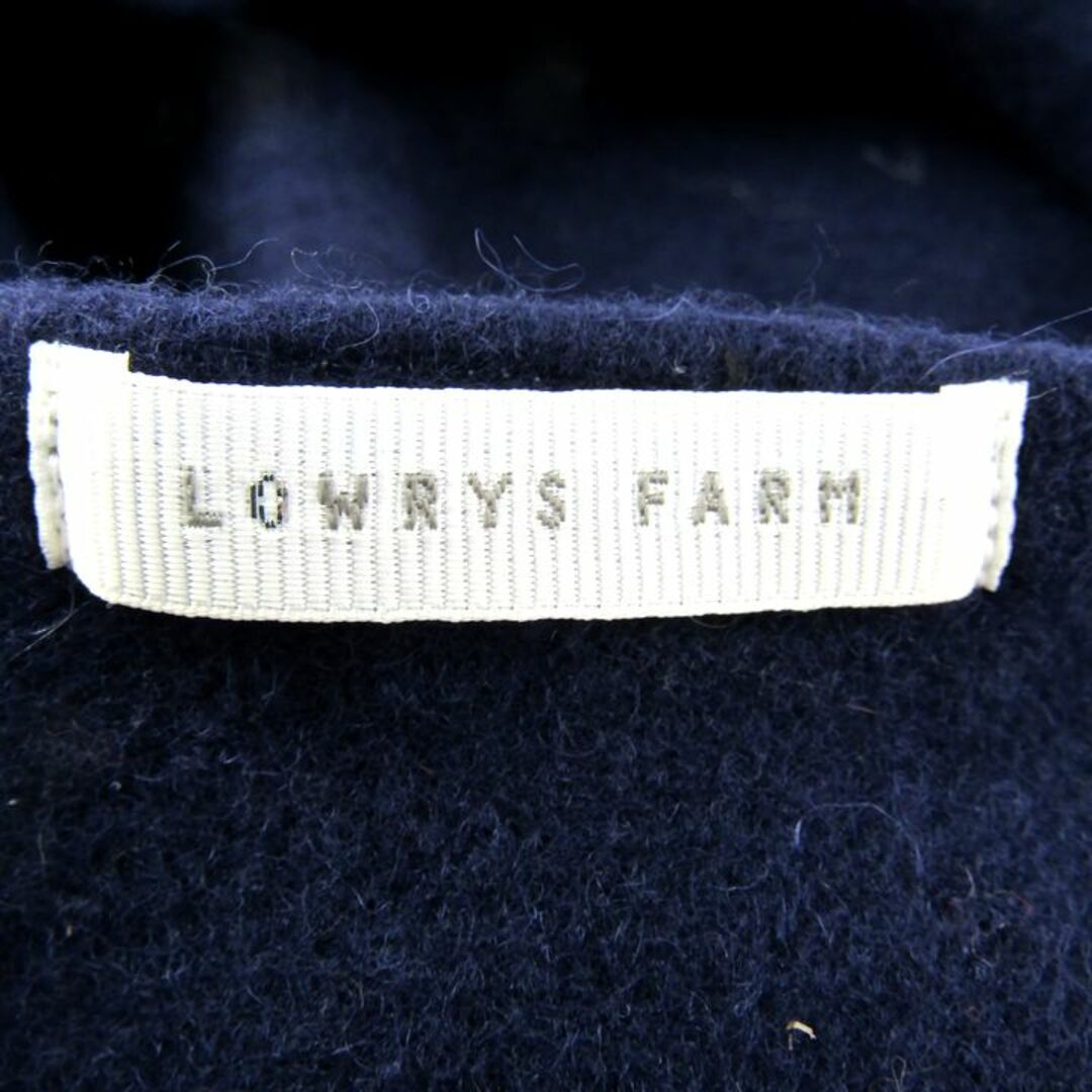 LOWRYS FARM(ローリーズファーム)のローリーズファーム ベレー帽 フェルト ウール混 キャップ ブランド 帽子 レディース Fサイズ ネイビー LOWRYS FARM レディースの帽子(ハンチング/ベレー帽)の商品写真