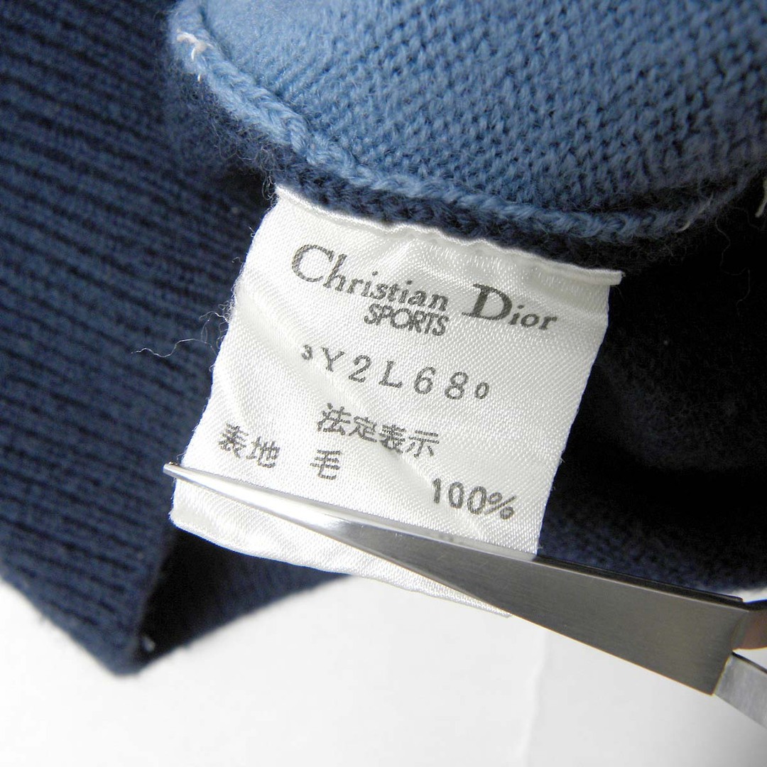 Christian Dior(クリスチャンディオール)のクリスチャンディオールスポーツ 配色時計柄ニット ヴィンテージ Y-TK03 レディースのトップス(ニット/セーター)の商品写真