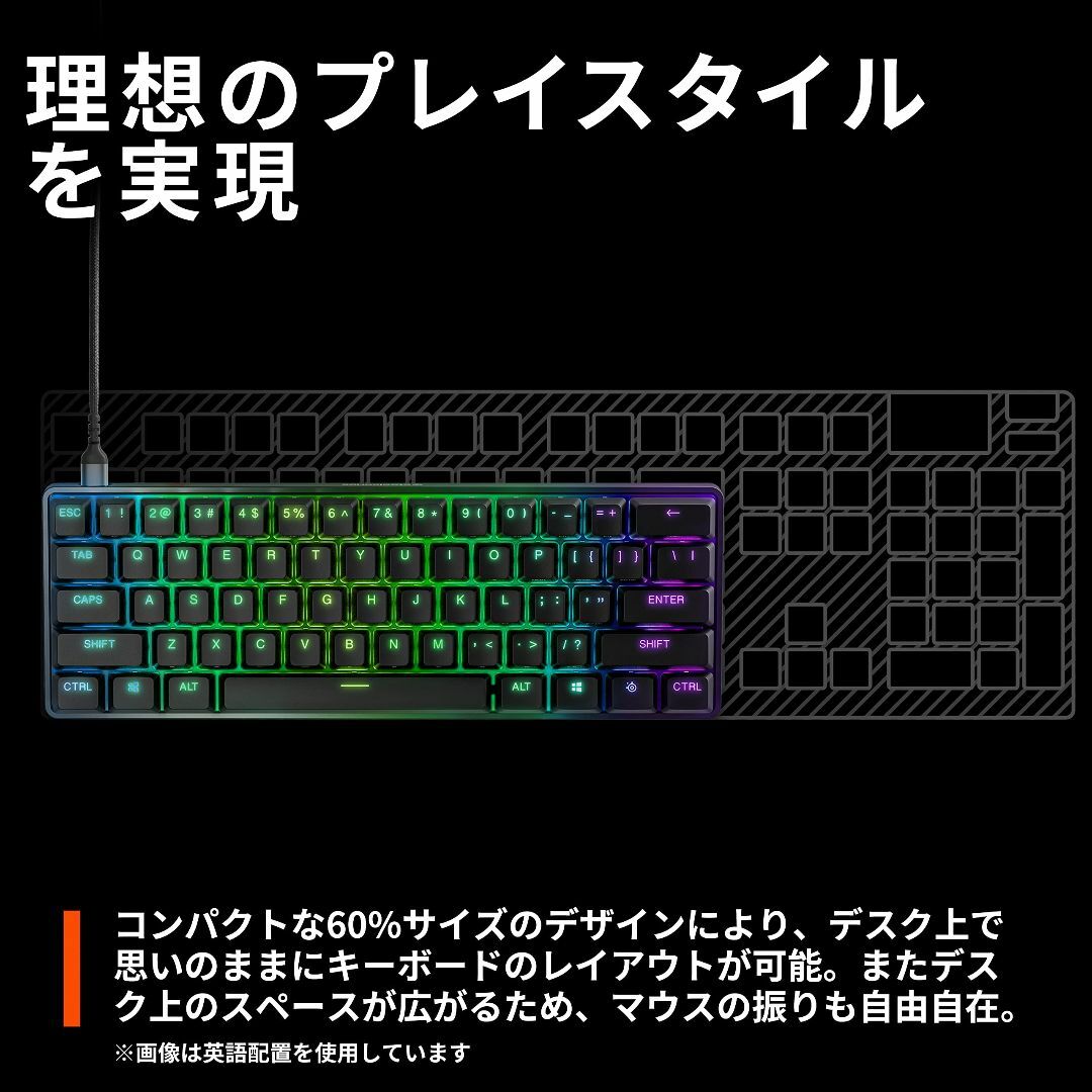 【人気商品】SteelSeries ゲーミングキーボード ミニサイズ Apex