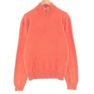 ラルフローレン(Ralph Lauren)の古着 ラルフローレン Ralph Lauren POLO by Ralph Lauren コットンニットハーフジップセーター メンズM /taa001461(ニット/セーター)