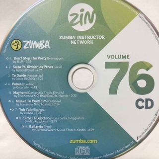 ズンバ(Zumba)のズンバ　ZIN76  CD(クラブ/ダンス)