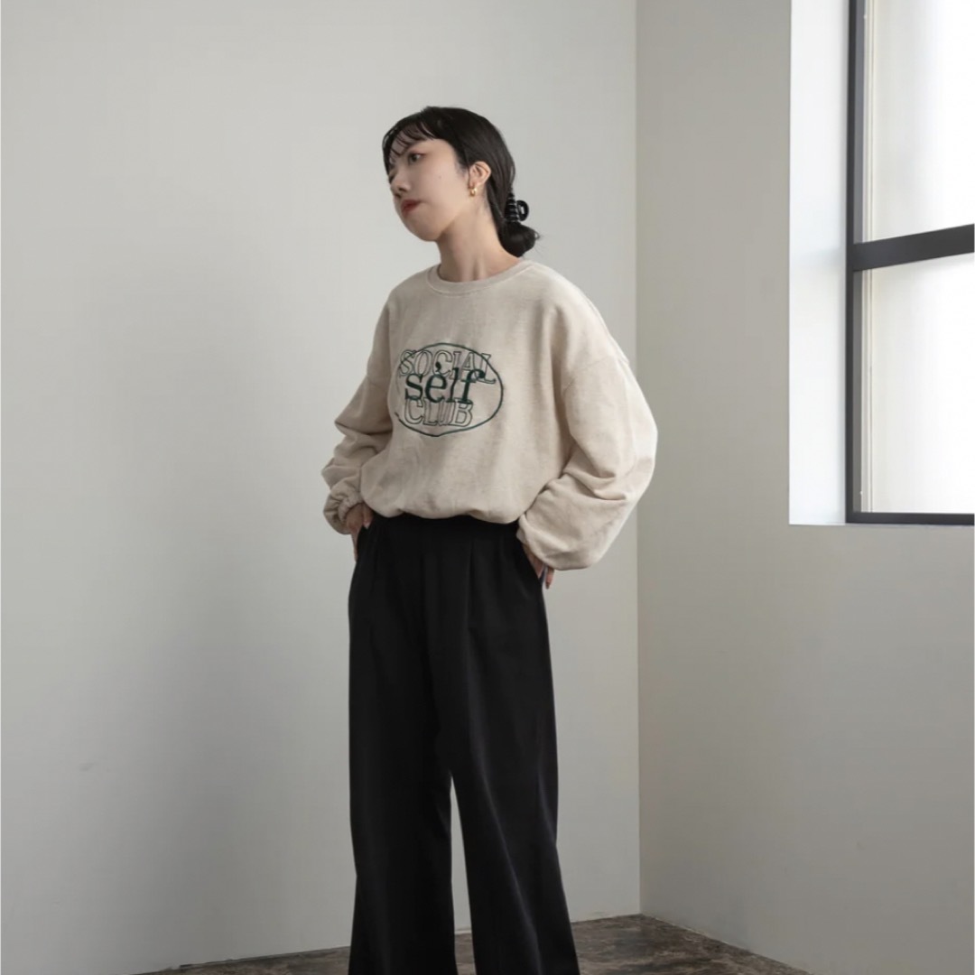 Kastane(カスタネ)のembroidery rafu sweat レディースのトップス(トレーナー/スウェット)の商品写真